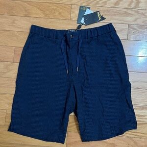 NWT Todd Snyder Blue Seersucker Drawstring Shorts Medium